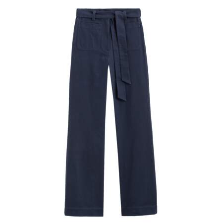 Pantalon à nouer à la taille, 100% coton, 49,99€, La Redoute.
