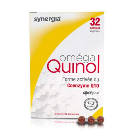 Omega Quinol, Synergia, 32€ les 32 capsules, synergiashop.com. 