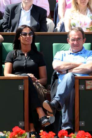 Jean-Pierre Pernaut et Nathalie Marquay assistent ensemble à Roland Garros en 2011