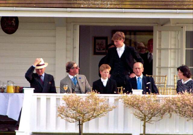 Le prince Philip en famille à Windsor, en 1999