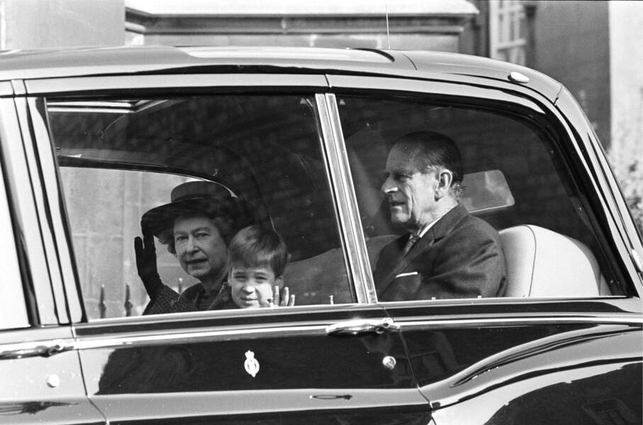 Le prince Philip et William, en 1988