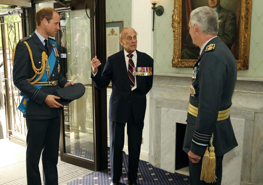Le prince Philip et William, à Londres en 2015