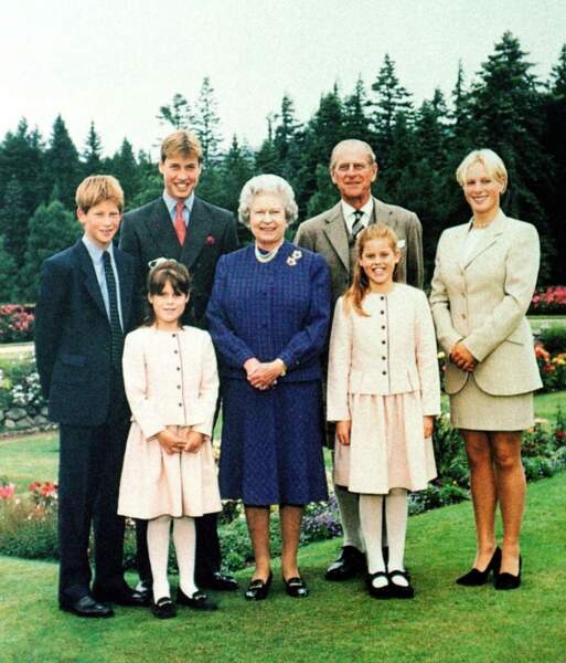 Le prince Philip en famille à Balmoral, en 1999