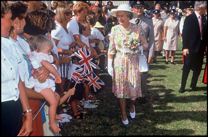 La reine Elizabeth II à Chypre en 1993