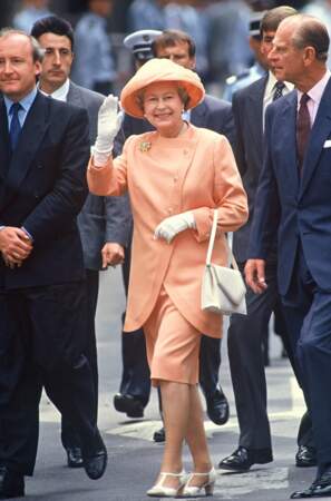 Le prince Philip et la reine Elizabeth II en visite officielle à Paris en 1992