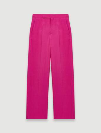 Pantalon tailleur rose fuchsia, 195€, Maje Paris