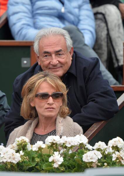 Dominique Strauss-Kahn et Myriam L'Aouffir à Roland Garros le 9 juin 2013