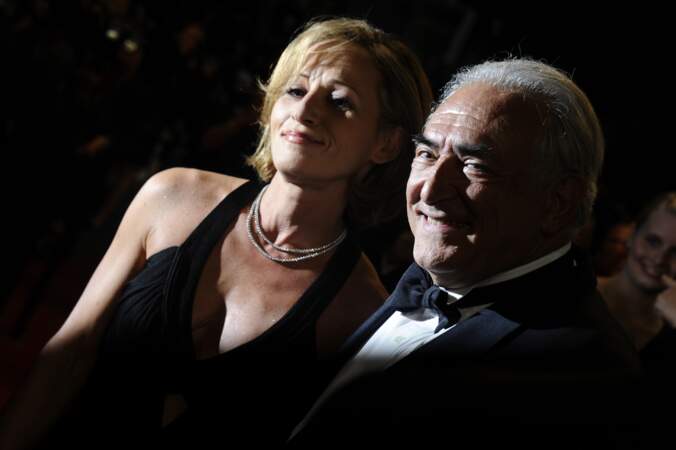 Dominique Strauss Kahn et sa compagne Myriam L'Aouffir lors de leur première apparition publique sur le tapis rouge du 66eme festival du film de Cannes le 25 mai 2013