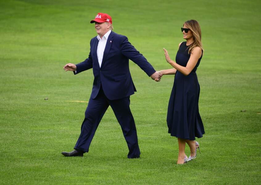 Melania Trump en Louboutin le 7 juin 2019.