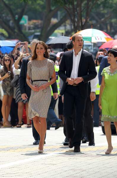 Kate Middleton en robe imprimée Erdem en septembre 2012.