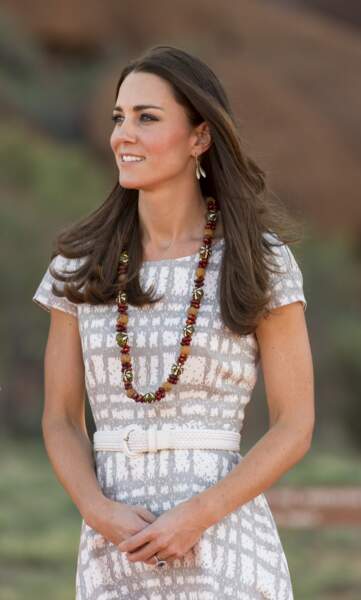 Kate Middleton très estivale le 22 avril 2014, en voyage en Australie.