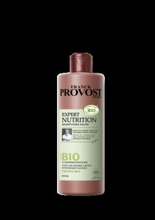 Shampooing Expert Nutrition Bio, Franck Provost, 6,30€ les 400 ml, en vente le 1er mai 2020.