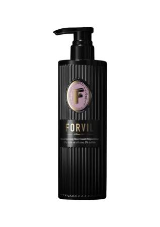 Shampooing Nourrissant Réparateur, Forvil, 32 €, 480 ml (en vente cet automne 2020 en pharmacies et parfumeries).