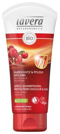 Après-shampooing Protection Couleur et Soin, 200ml, Lavera, 6,30€