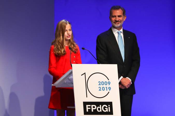 La princesse Leonor d'Espagne, à Barcelone le lundi 4 octobre 2019