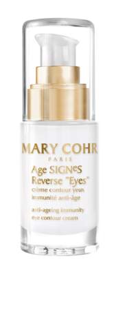 Crème Contour des Yeux Immunité Anti-âge, Age Signes Reverse Eyes, Mary Cohr, 96€