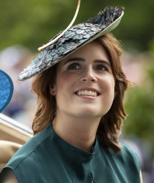 La princesse Eugenie d'York au Ladies Day des courses de chevaux à Ascot le 20 juin 2019.