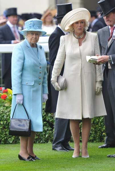 La reine d'Elizabeth et Camilla Parlker Bowles à Ascot le 19 juin 2012