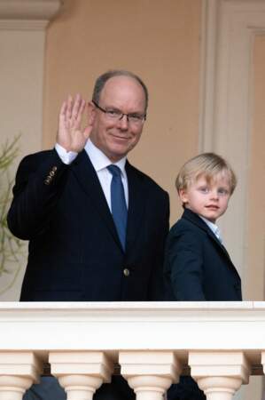 Le prince Albert et son fils Jacques, ce 23 juin 2020. 