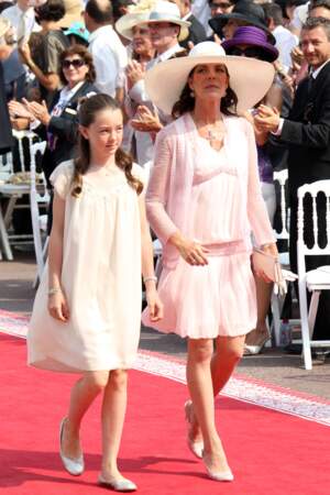 La princesse Caroline de Hanovre et sa fille la princesse Alexandra
