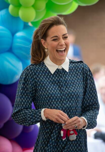 Kate Middleton, lors d'une visite à l'hôpital Queen Elizabeth Hospital à King's Lynn le 5 juillet 2020.