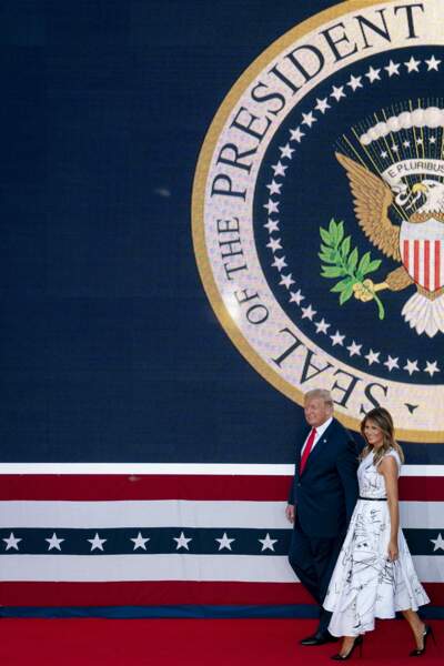 Donald et Melania Trump au mont Rushmore