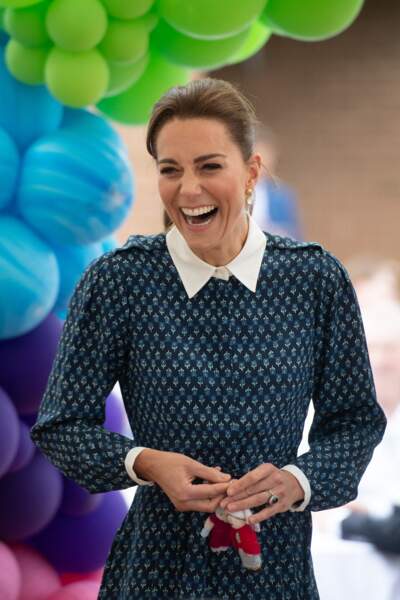 Kate Middleton, lors d'une visite à l'hôpital Queen Elizabeth Hospital à King's Lynn, le 5 juillet 2020.