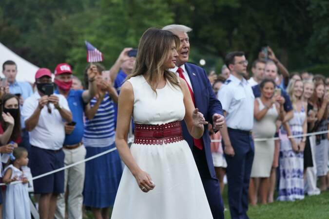 Au cour de la journée, Melania Trump a changé de tenue