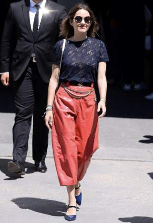 Marion Cotillard à la Fashion Week
