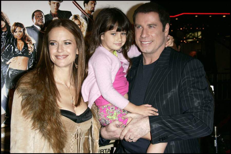 John Travolta, Kelly Preston et Ella 