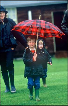 Le prince William en 1987.