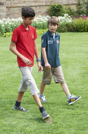 Les prince Nikolai et Felix de Danemark le 26 juillet 2013