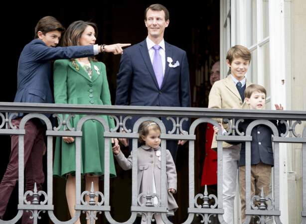 Le prince Felix et sa famille le 16 avril 2015