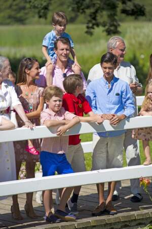 Le prince Felix et sa famille le 24 juillet 2014