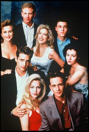 Le casting de la mythique série "Beverly Hills 90210"