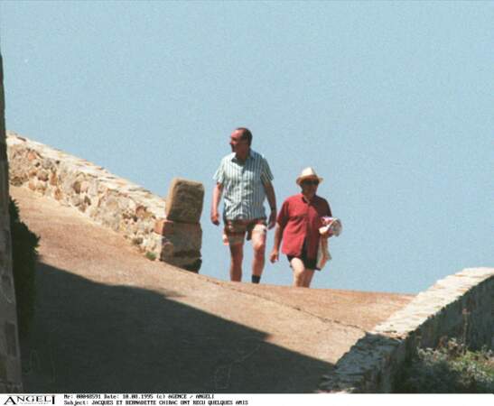 Jacques Chirac appréciait aussi les balades autour du Fort avec son épouse Bernadette