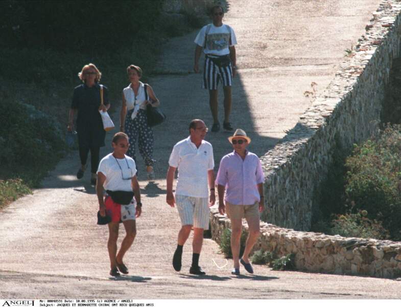 En son temps, Jacques Chirac a reçu des amis au Fort de Brégançon, où il passait un été en toute décontraction