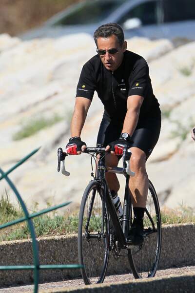 Nicolas Sarkozy profitait aussi de Brégançon pour faire des balades à vélo, l'une de ses activités favorites