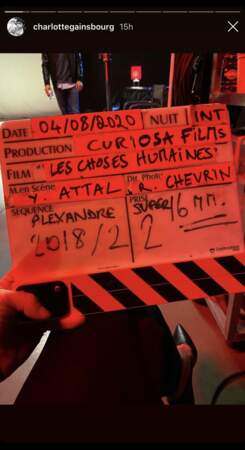 Ben Attal sur le tournage du film de son père, Yvan Attal, avec sa mère, Charlotte Gainsbourg