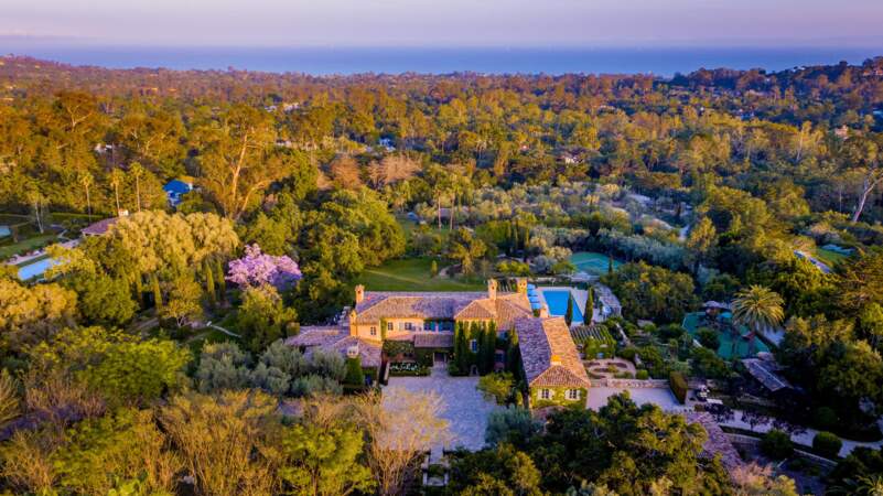 Nouvelle propriété de Meghan Markle et du prince Harry dans le quartier de Montecito à Santa Barbara.