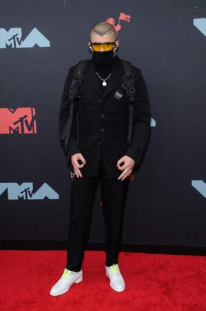 Bad Bunny à la remise de prix de la cérémonie des MTV Video Music Awards (MTV VMA's) à Newark 