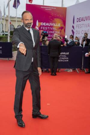 Edouard Philippe sur le redcarpet  de la cérémonie d'ouverture du 46ème Festival du Cinéma Américain de Deauville, le 4 septembre 2020. L'ex-Premier ministre avait sorti son plus beau costume ! 