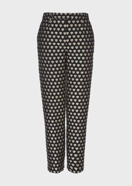 Pantalon en jacquard géométrique effet 3D, 950€, Giorgio Armani