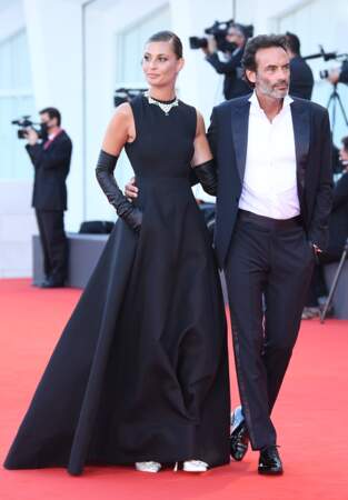 Anthony Delon et son ex-compagne Sveva Alviti lors de la cérémonie d'ouverture de la 77ème édition du festival international du film de Venise, en septembre 2020