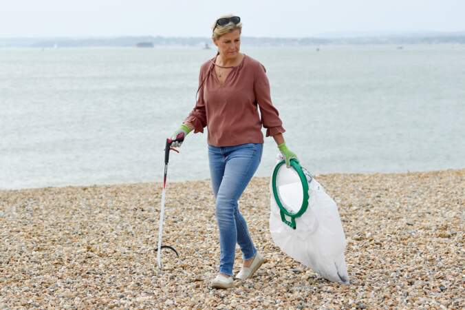 Sophie de Wessex au Great British Beach Clean