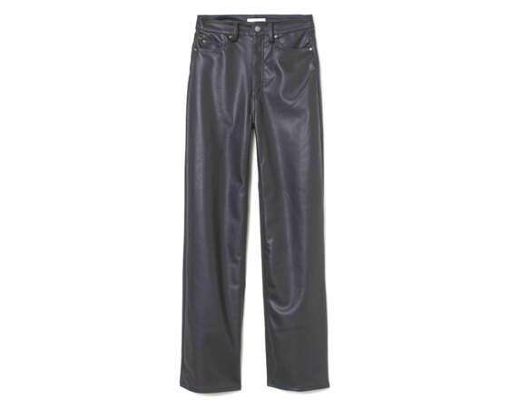 Pantalon en cuir, 34,99€, H&M