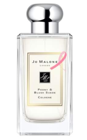 Le parfumeur anglaus Jo Malone versera un pourcentage du prix de vente de Peony&Blush Suede (110€)  à l'association Ruban Rose.