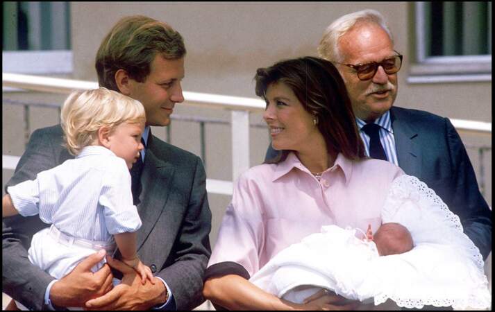 Caroline de Monaco et Stefano Casiraghi, le 6 août 1986