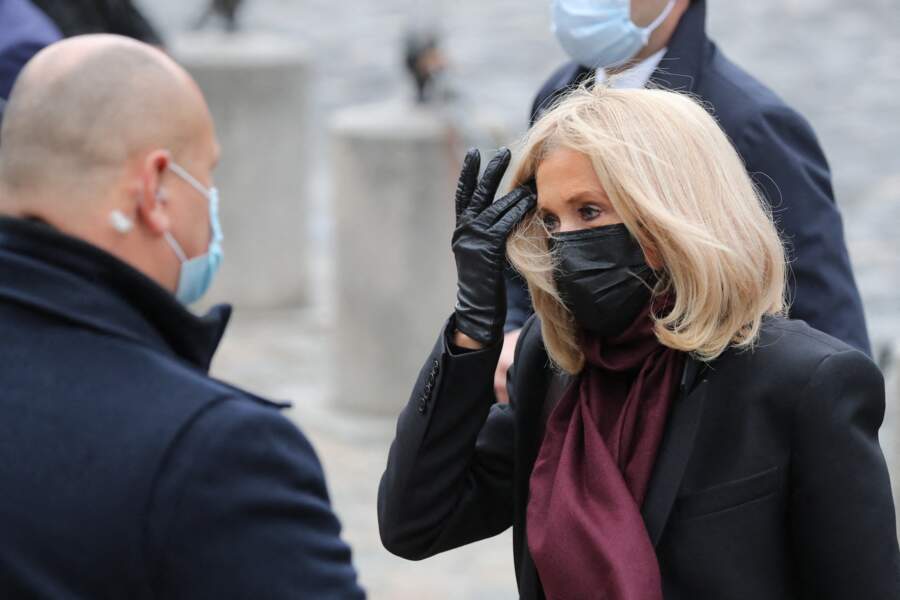 Brigitte Macron était une nouvelle très chic pour les obsèques de Juliette Gréco