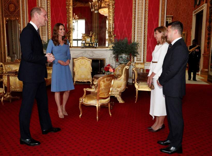 Kate Middleton, le prince William, Volodymyr Zelensky et sa femme Olena